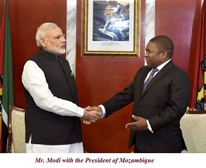 PM Modi with President of Mozambique