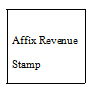 Affix revenue Stamp