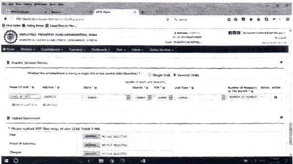 Pf Establishment Code Example EPF Compliance in respect of multiple units establishments