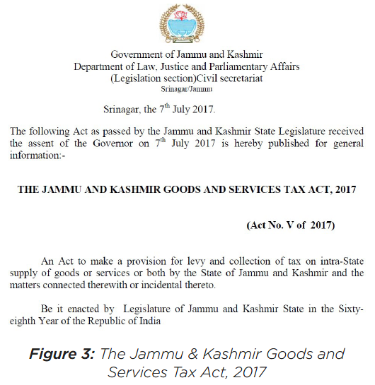 The Jammu & Kashmir Goods And Service Tax Act, 2017