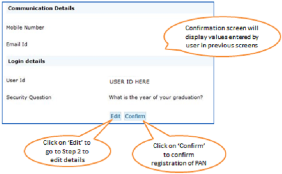 Register as New User – Step 4 Confirmation Screen 2