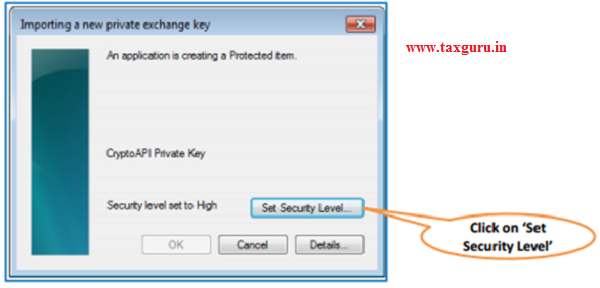 Steps for Installation of Digital Signature Certificate (.PFX file) image 7