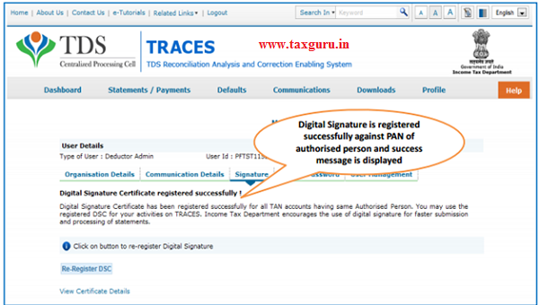 Steps to Register Digital Signature Certificate (Contd.) image 5