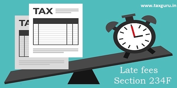 Section 234F Late fees for default in filing of income tax return