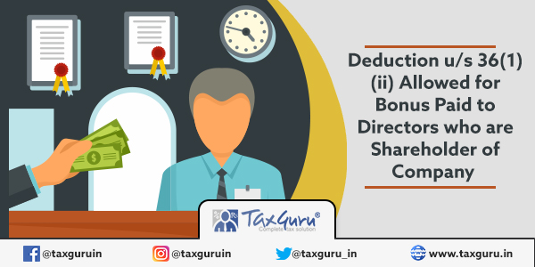 Bonus Paid to Directors who are Shareholder of Company