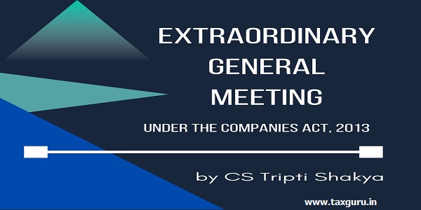 Extraordinary general Meeting