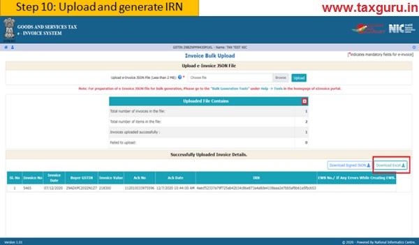 GePP – GST e -Invoice Preparing and Printing Tool