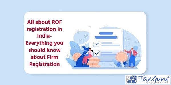 All about ROF registration in India