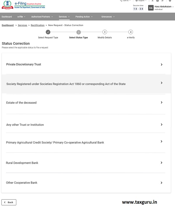 How to Raise Income Tax Rectification Request on Portal