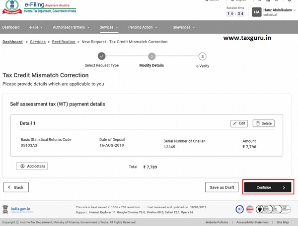 How to Raise Income Tax Rectification Request on Portal