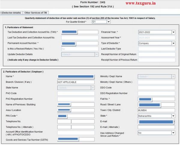 TDS Return Filing Through NSDL RPU