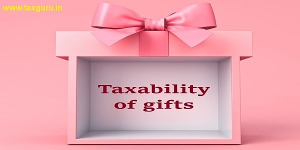 Taxability of gifts on pink background
