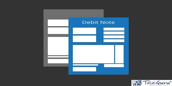 Debit Note as the Source document
