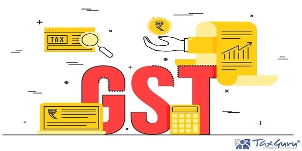 Good Service Tax (GST) concept with finanical elements