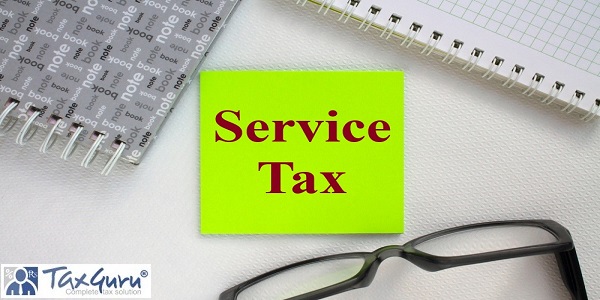 Service Tax - Sticker with notepad and eyeglasses