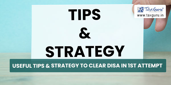 Useful Tips & Strategy to Clear DISA in 1st Attempt