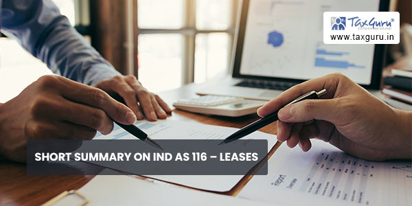 Short Summary on Ind AS 116 - Leases