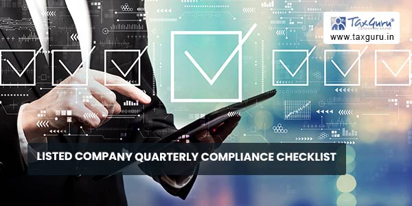 Listed Company Quarterly Compliance Checklist