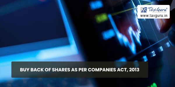 Buy Back of Shares As Per Companies Act, 2013