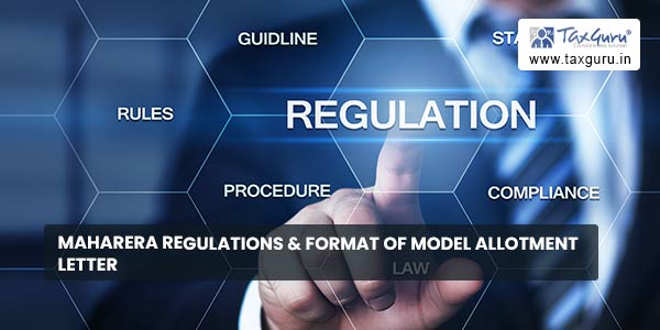 MahaRERA Regulations & Format of model allotment letter