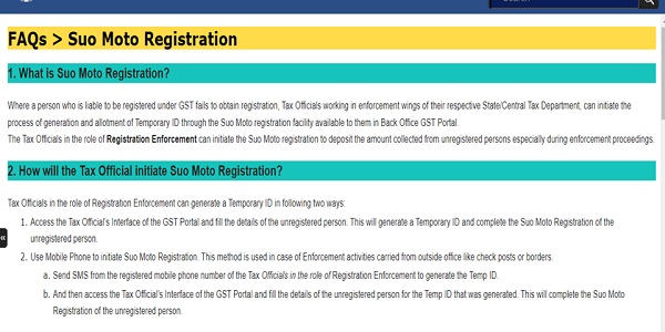 Picture VIII GST Registration