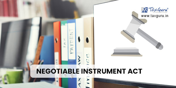 Section 143-A of Negotiable Instrument Act, 1881