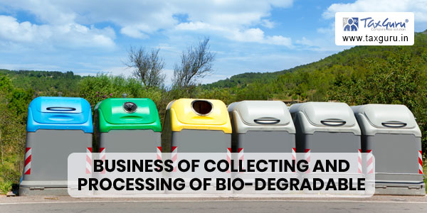 Section 80JJA deduction in respect of profits & gains from business of collecting and processing of bio-degradable waste