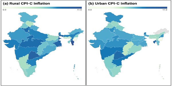 Higher Rural Inflation in Most of States