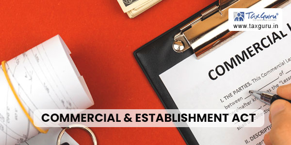 Commercial & Establishment Act