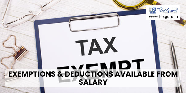 Exemptions & Deductions Available from Salary