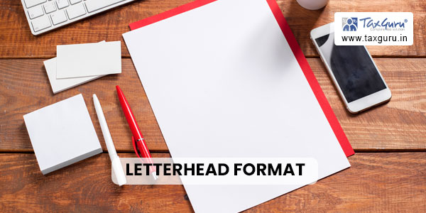 Letterhead Format