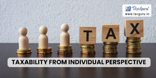 Taxability from Individual Perspective