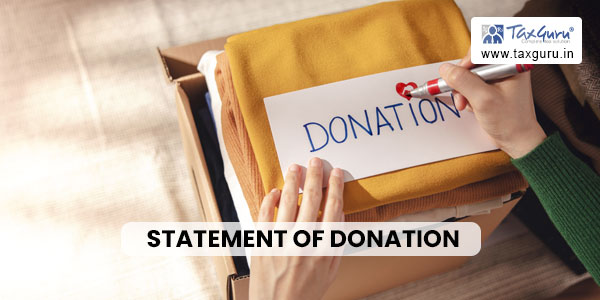 Statement of Donation