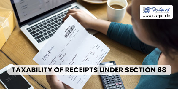Taxability of Receipts under section 68