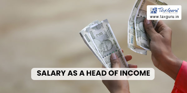 Salary As A Head of Income