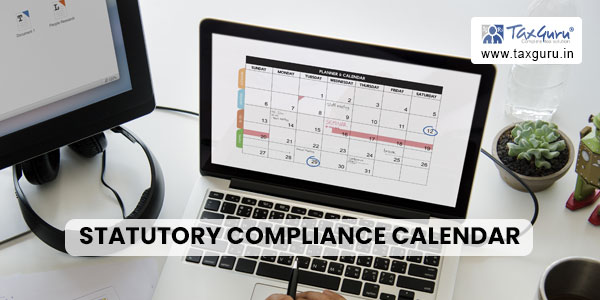 Statutory Compliance Calendar