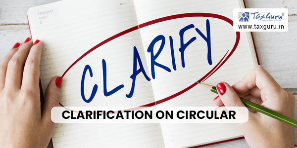 Clarification on Circular