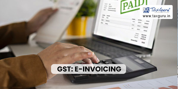 GST E-Invoicing