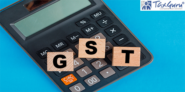 GST planning concept with wooden cubes on calculator