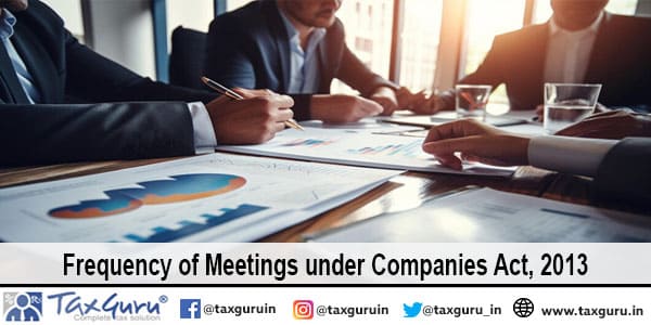 Frequency of Meetings under Companies Act, 2013