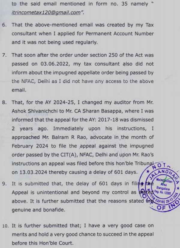 Government of Karnataka Affidavit 1