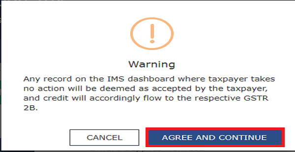 On clicking of COMPUTE GSTR-2B button a popup