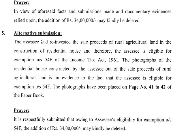 In view of aforesaid facts and submissions made and documentary