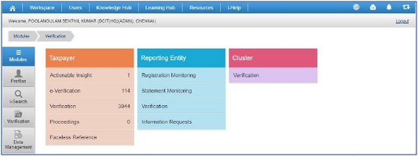 Navigation to Cluster Verification