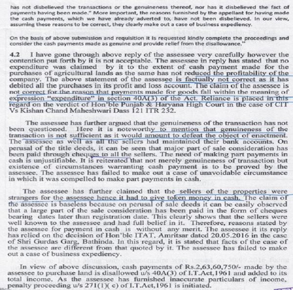 Para No. 4.2 of assessment-order