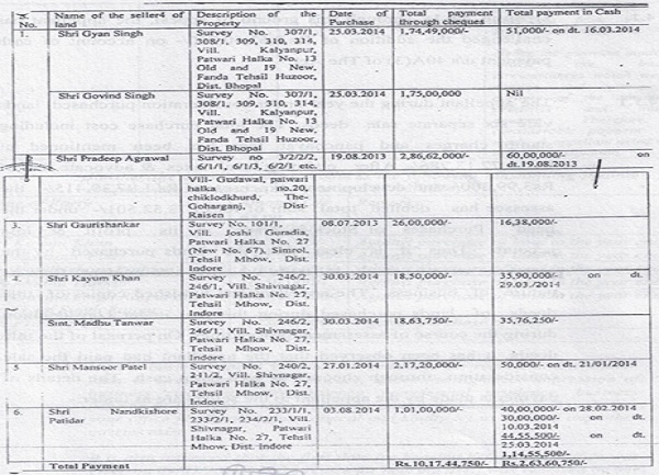 business of development and sale of plots