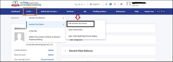 file income tax form