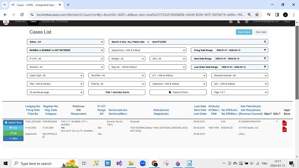 filter containing cases with the search string -2